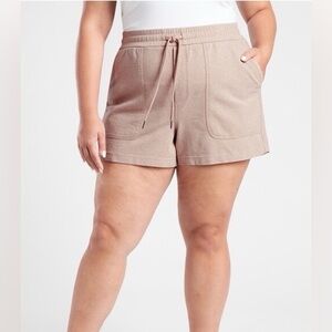 Athleta Women’s Farallon Heathered Shorts Moca Latte Size 16T